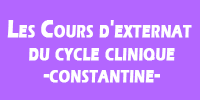 les cours d'externat du cycle clinique constantine